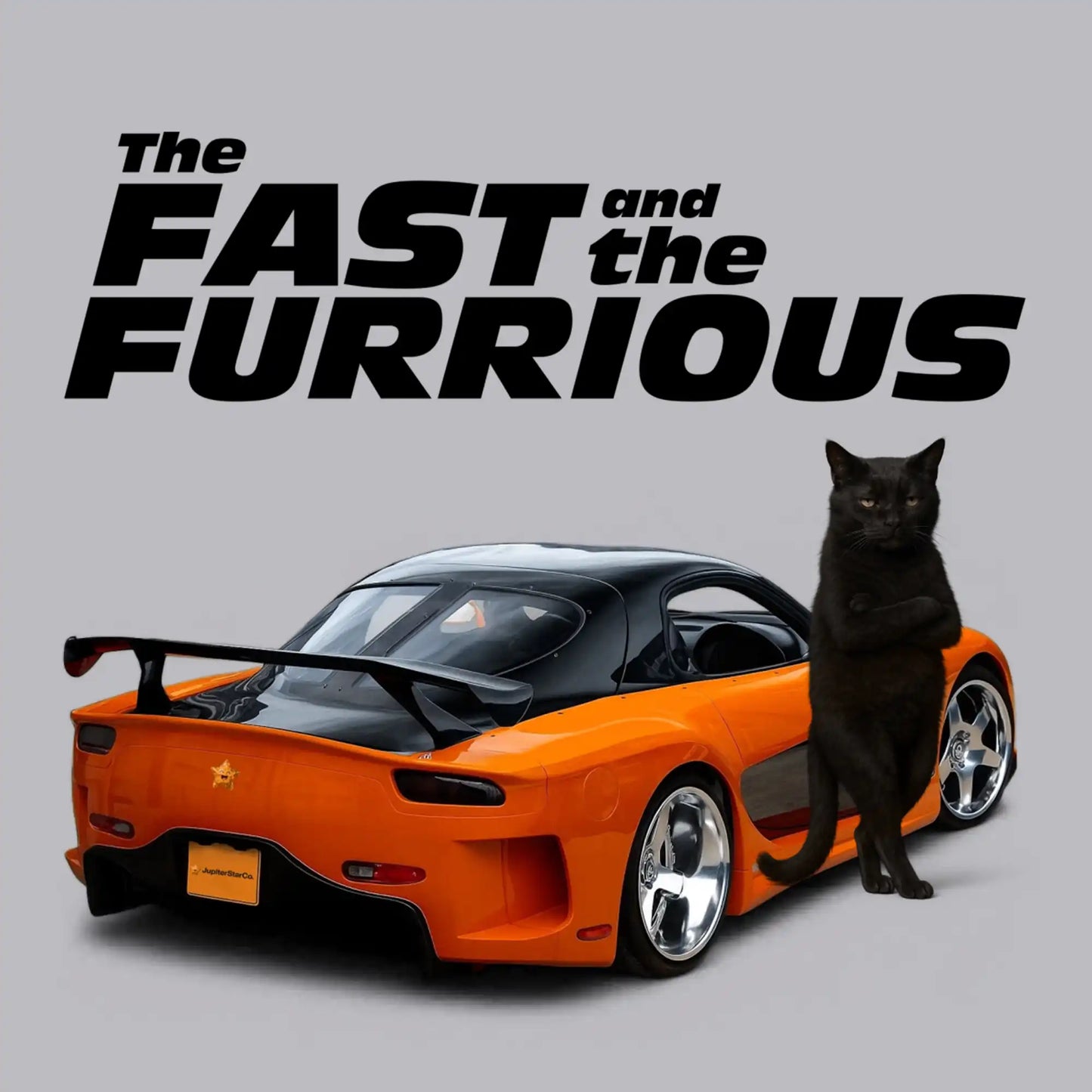 The Fast and The Furrious T-Shirt Solid Athletic Grey