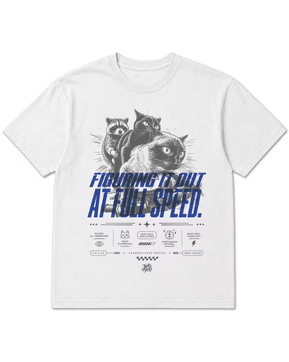 Figuring It Out at Full Speed Washed Graphic Tee