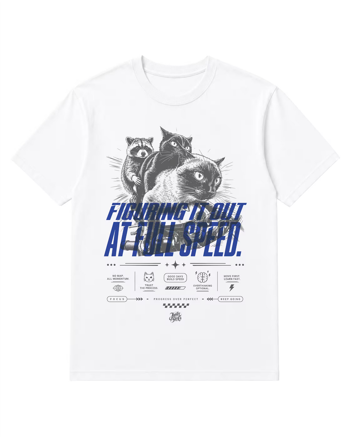 Figuring It Out at Full Speed Washed Graphic Tee