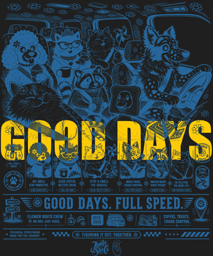 GOOD DAYS Washed Graphic Tee