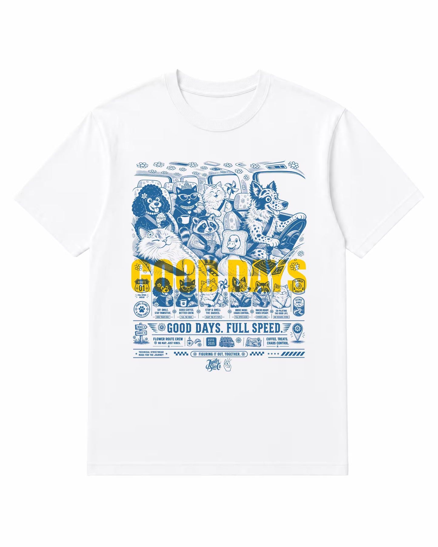 GOOD DAYS Washed Graphic Tee