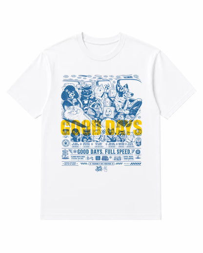 GOOD DAYS Washed Graphic Tee