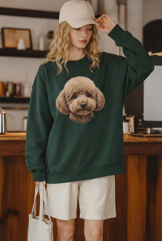 Hyper-Realistic Pet Portrait Apparel – Tee, Crewneck, Hoodie