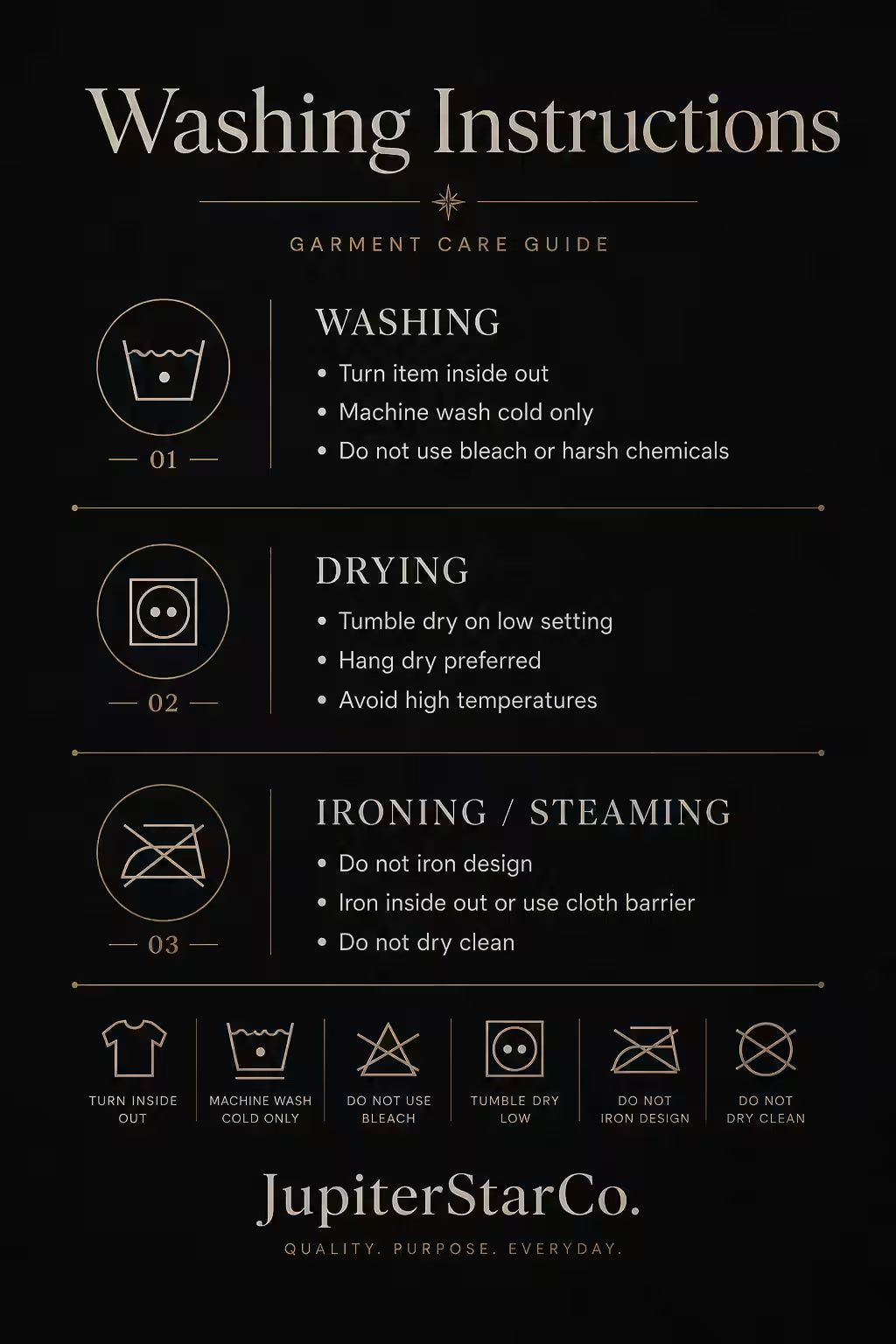 Shirt Wasging Instructions