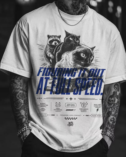 Figuring It Out at Full Speed Washed Graphic Tee