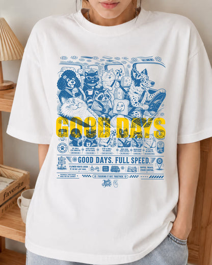 GOOD DAYS Washed Graphic Tee